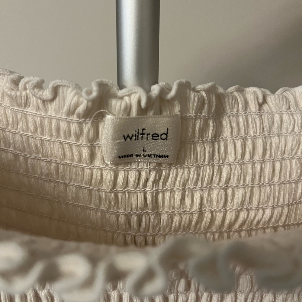 Wilfred Ivory Smocked Blouse